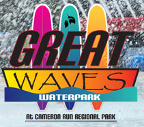 [Great Waves Water park Logo]